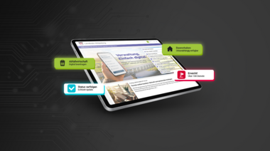 Tablett Webseite Serviceportal
